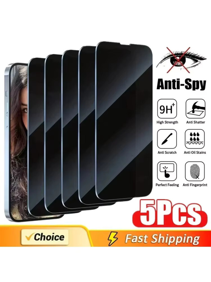 Anti-Spionage Sichtschutz-Displayschutzfolie aus Glas für Samsung Galaxy S25 Ultra S24 S23 FE A56 5G A55 A26 A16 A36 A54 A06 A53 A72 A35 A25 A33 A17 in Transparent - Bild 6