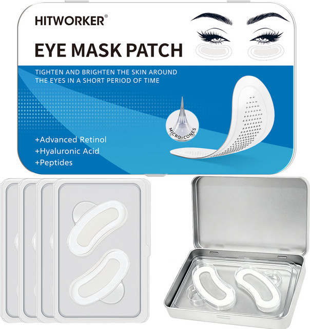 Mikronadel-Hyaluronsäure-Patch Augen- und Gesichtsmaske, 4 Stück, Unisex - Bild 1