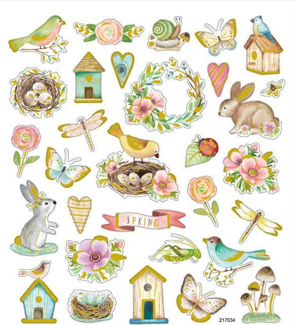 Springtime Sticker von Creativ Company in Multicolor aus Papier - Bild 1