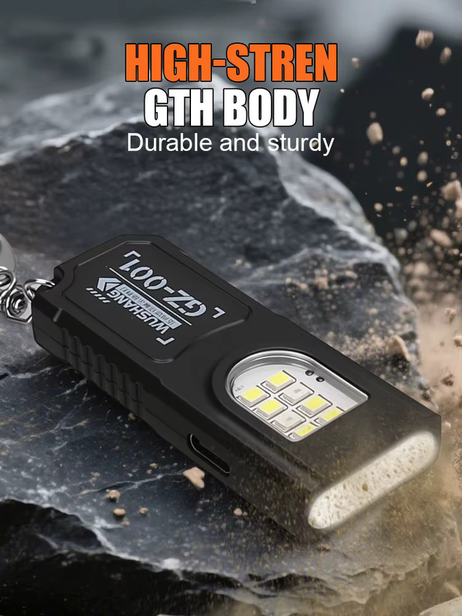 NEWBIRTH Tragbare LED COB Taschenlampe in Schwarz mit USB-Ladefunktion, Magnet und Stiftclip als Mini-Arbeitslaterne - Bild 6