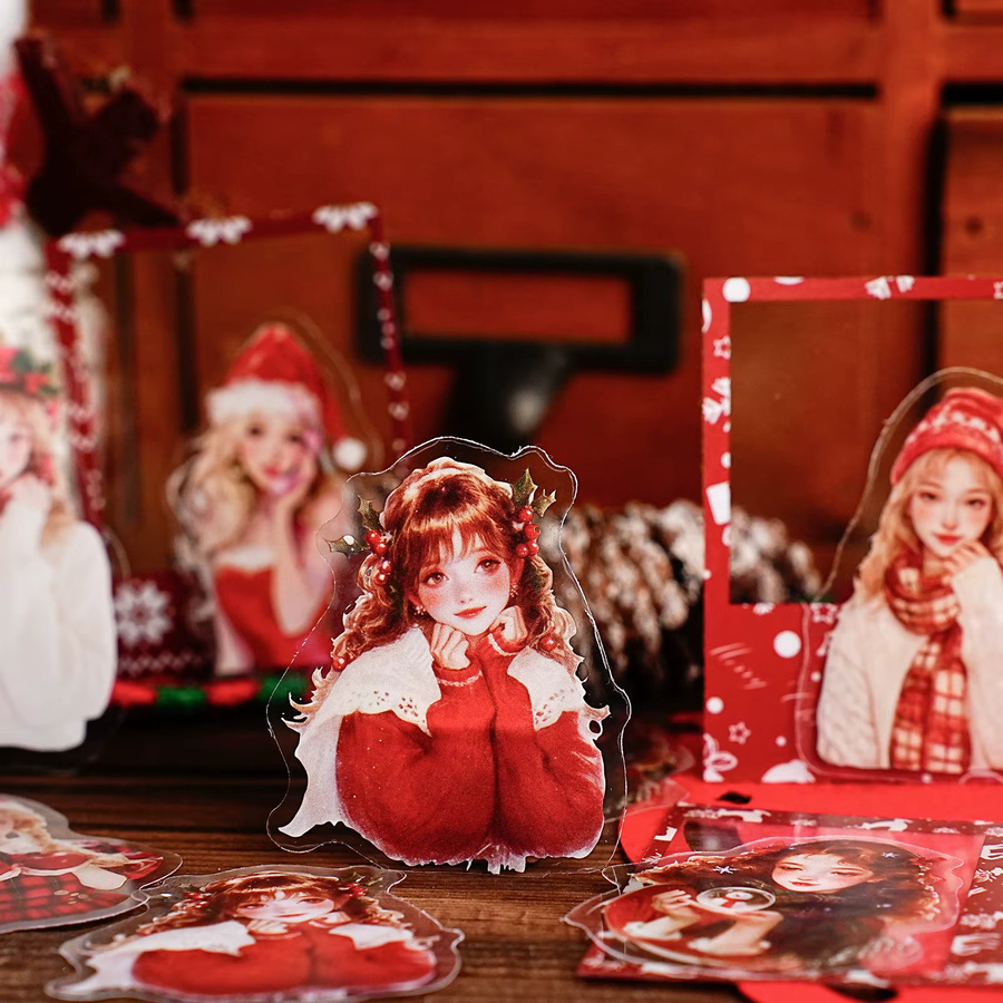 mr.paper PET-Aufkleberpaket Weihnachten mit 15 Blättern in Mehrfarbig für Scrapbook, DIY und Dekoration - Bild 2
