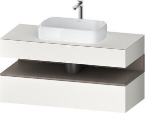 Duravit Waschtischunterschrank Qatego in Weiss, B/T/H: 120 x 55 x 60 cm - Bild 1