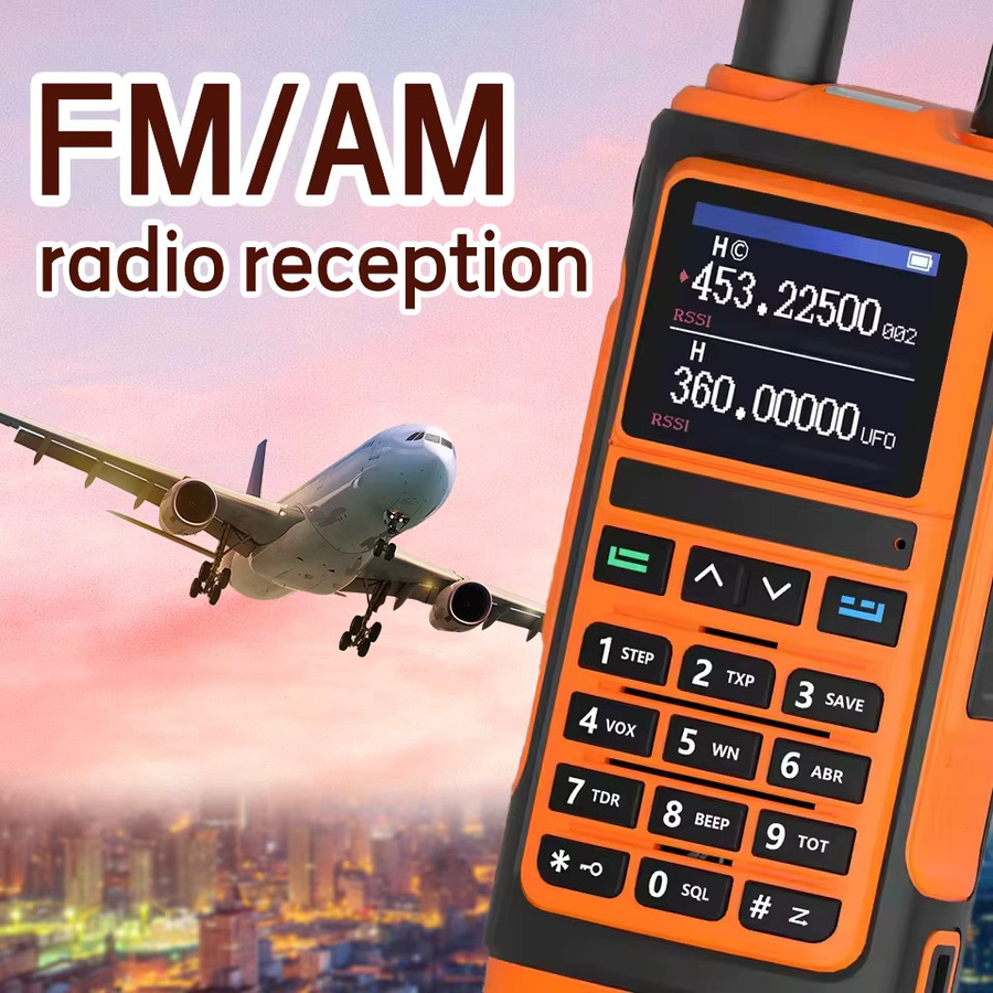 Baofeng Handfunkgerät UV-17 Multiband Drahtloses Frequenzkopieren NOAA FM mit USB-C Ladegerät in Grün - Bild 2
