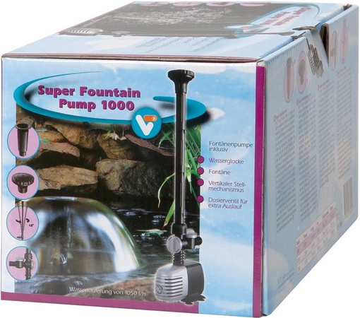 VT Teichpumpe Super Fountain mit Fontäne für bis zu 1.000 Liter