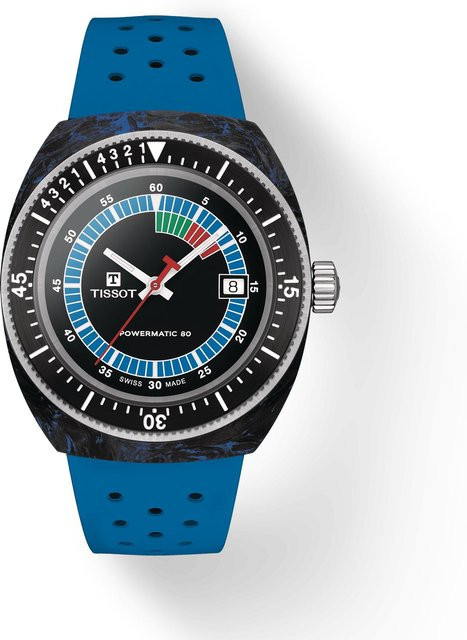 Tissot Herrenuhr Sideral Powermatic-80, Automatik, Edelstahl, 41 mm, Schwarz - Bild 2
