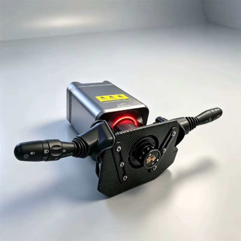 SIMAGIC Simulator-Rennspiel-Lenkrad in Schwarz mit Schlüsselstart, Blinker- und Wischerschalter für ETS2 und SIMAGIC Alpha EVO - Bild 2