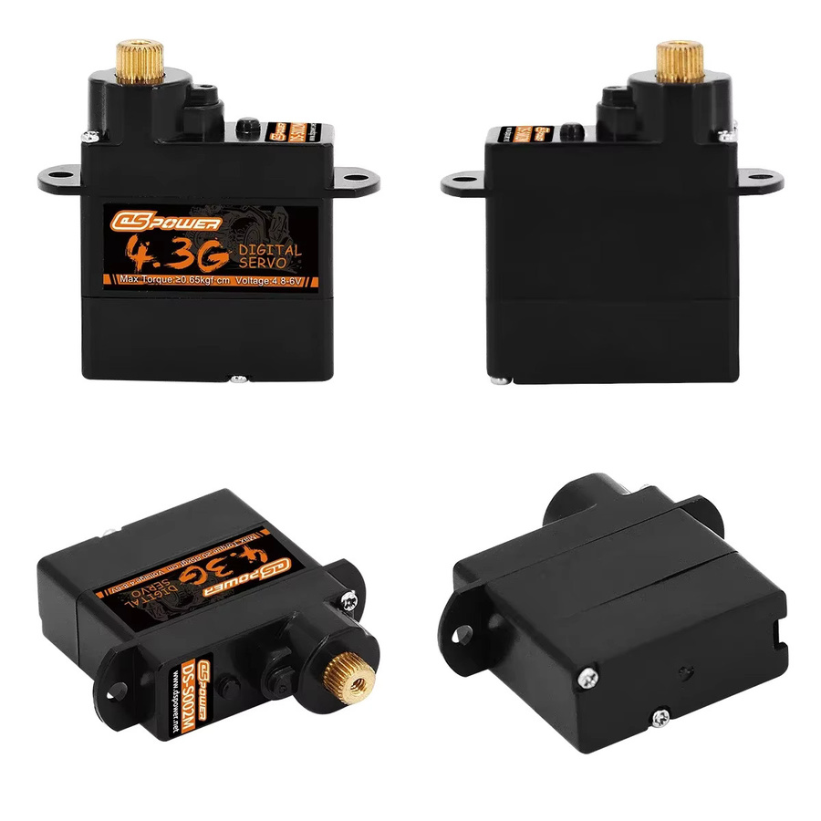 DSpower Micro Digital Servo, Metall, Schwarz, Zubehör - Bild 3