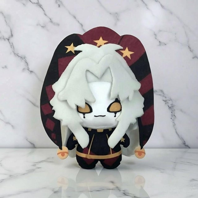 Yiran toy Pierrot Harlekin Plüschtier Puppe, 10 cm, bunt/mehrfarbig - Bild 1