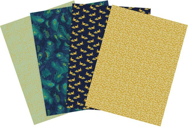 Décopatch Pocket Hot-Foil Collection Mix and Patch Goldener Pfau in Gold und Multicolour - Bild 1