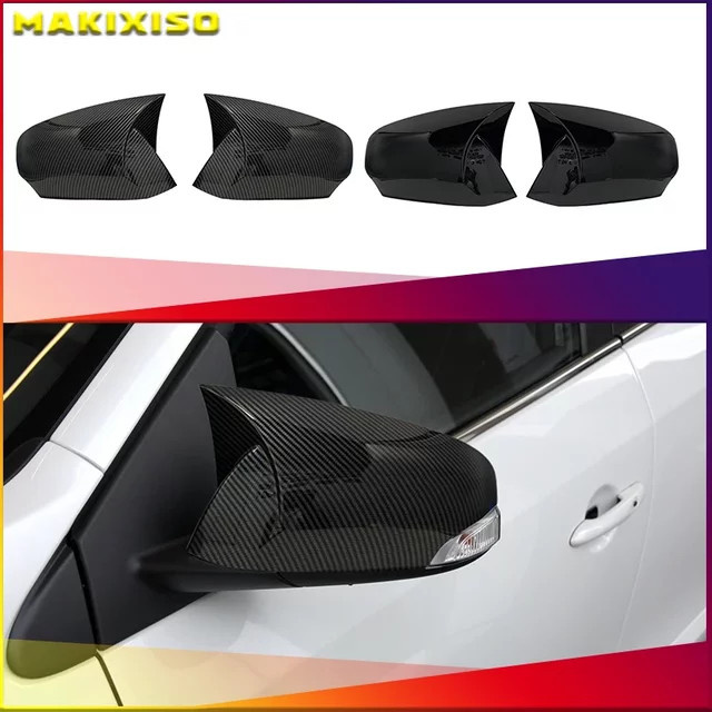 MAKIXISO Bat Design Spiegelabdeckung für Renault Fluence 2010–2016 in Schwarz Klavierlack - Bild 1