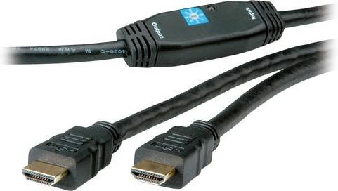 Roline HDMI Anschlusskabel 4K UHD Schwarz 30 m - Bild 1