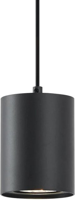QAZQA Iconic Holt Moderne Pendelleuchte für 1-Phasen-Schienensystem, Mattschwarz, GU10, Durchmesser: 70 mm - Bild 1