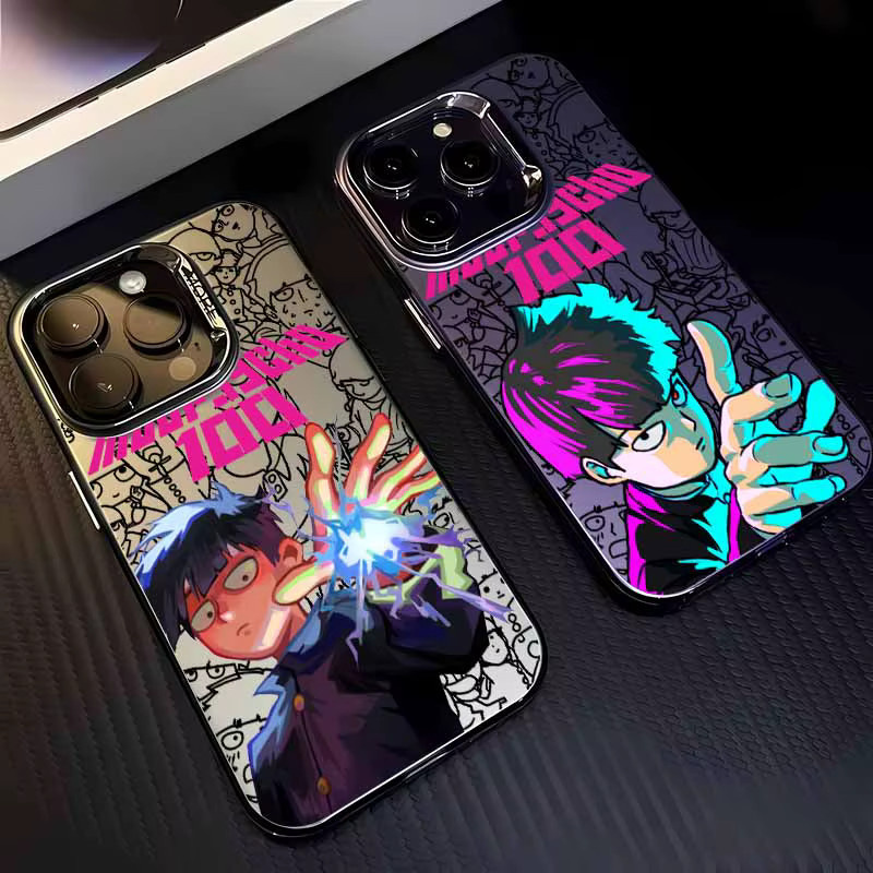 Bunte Silikon-Handyhülle im Mob Psycho 100 Anime Design für Xiaomi und POCO Modelle - Bild 2