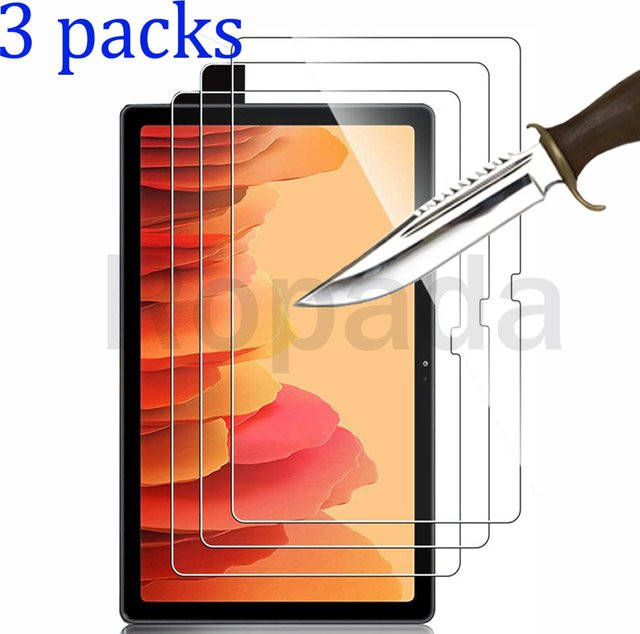 3er-Pack Glas-Displayschutzfolie für Samsung Galaxy Tab A7 10,4 Zoll SM-T500 SM-T505 SM-T509, transparent - Bild 1