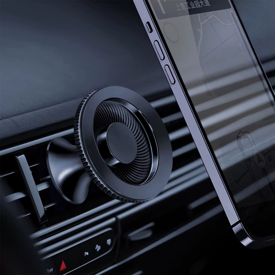 iBudim Magnetischer Handyhalter für das Auto mit MagSafe-Kompatibilität und Lüftungsclip in Schwarz - Bild 2