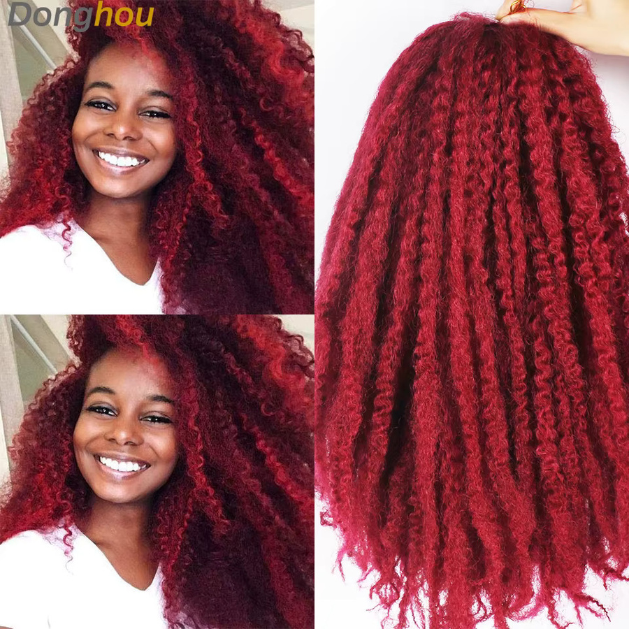 Donghou Marley Braid Haarverlängerungen, Synthetisch, Ombre, Unisex - Bild 4