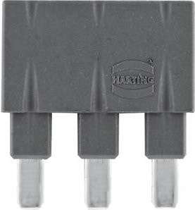 HARTING Steckbrücke 09330009853 aus Kunststoff in Schwarz und Grau - Bild 1