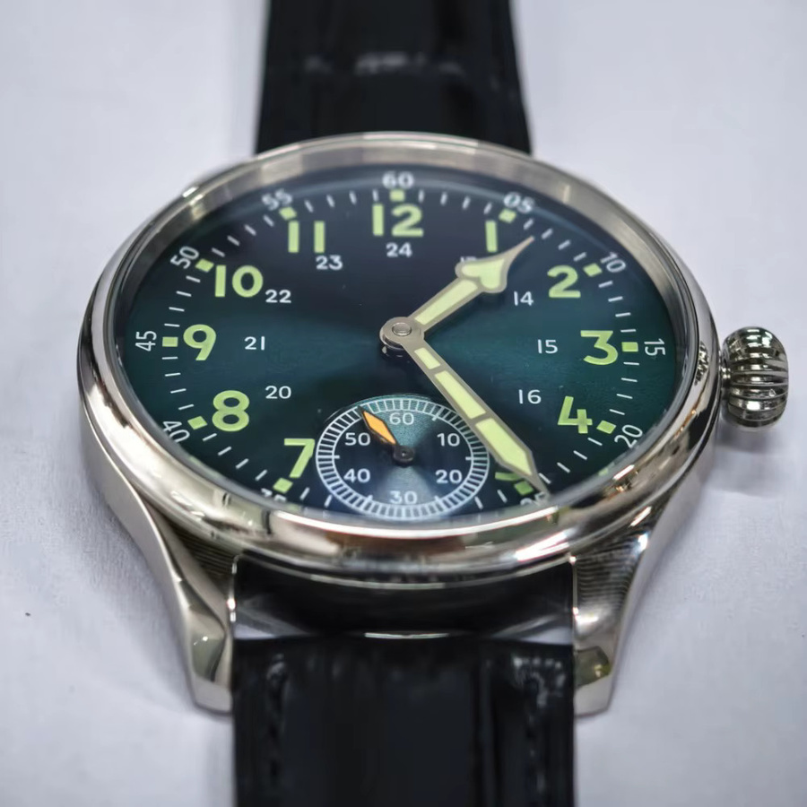 SEAKOSS Armbanduhr, Handaufzug, Edelstahl, 40 mm, Grün, Herren - Bild 3