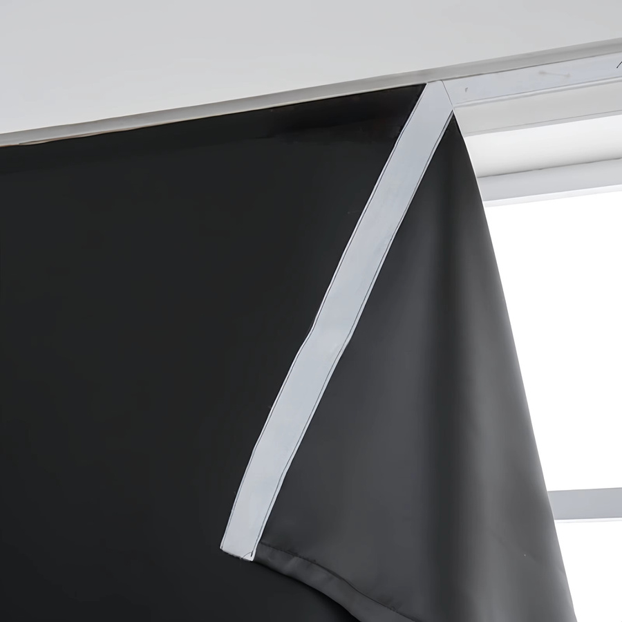 CENTURyMiG Verdunkelungsvorhang selbstklebend in Schwarz für Schlafzimmer und Balkon - Bild 2