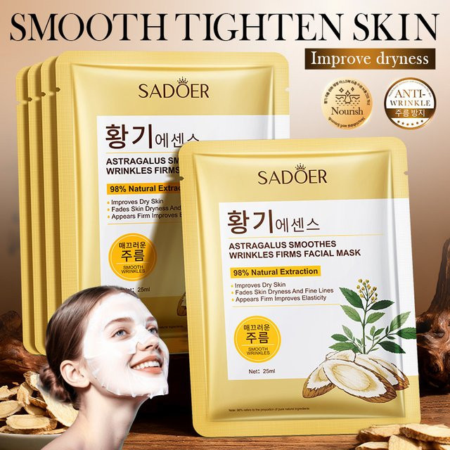 SADOER Astragalus Gesichtsmaske, Anti-Aging, Unisex - Bild 1