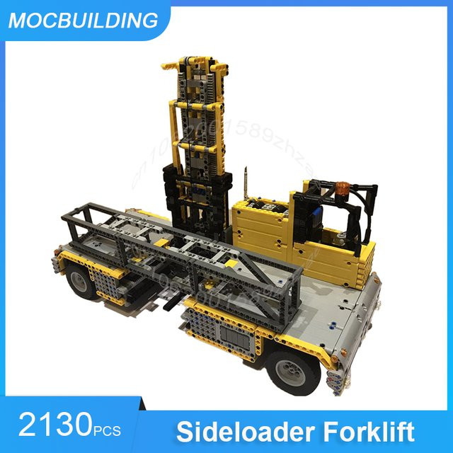 MOCBUILDING Seitenlader Gabelstapler, Bausteine, 2130 Teile - Bild 1