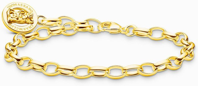 Thomas Sabo Charm-Armband, 925 Silber, vergoldet, Damen - Bild 1