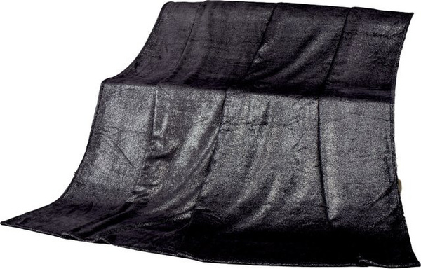 Kuscheldecke Edel Cashmere Touch von Bella Casa mit Anti-Statik-Ausrüstung aus Polyester, B/B/H: 200 x 180 x 1 cm, in Anthrazit, Silbergrau oder Beige