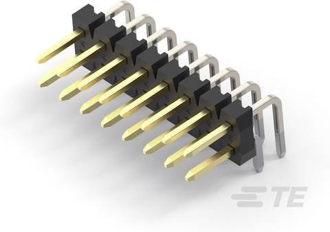 TE Connectivity Einbau-Stiftleiste Standard in Schwarz aus Kunststoff, Artikelnummer 2-2842150-5 - Bild 1