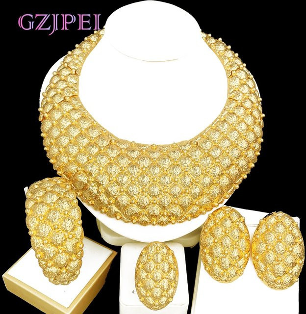 GZJPEI Schmuck-Set, Gold, Damen - Bild 1