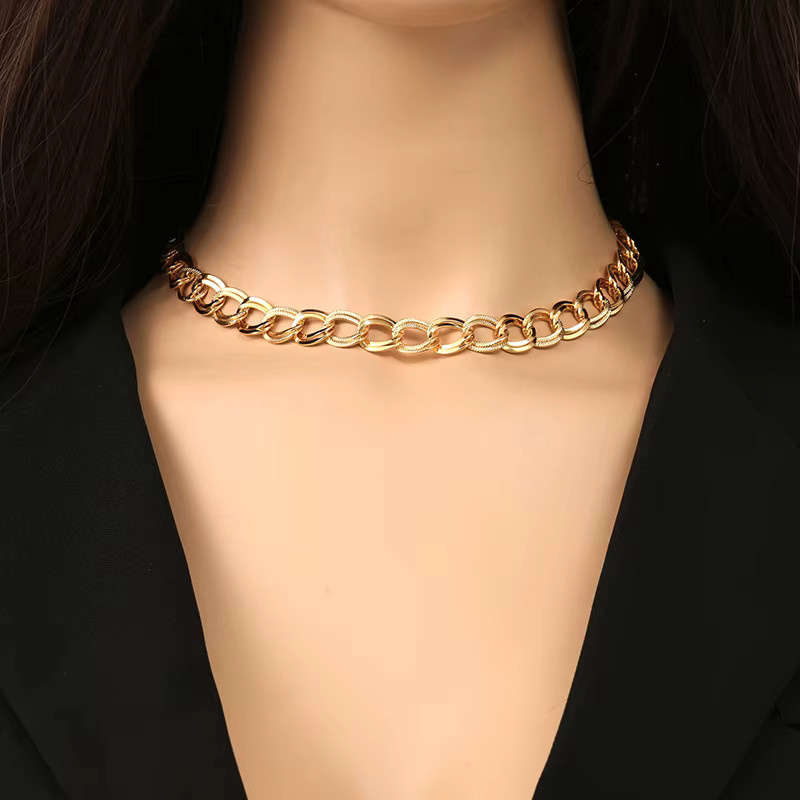 EILIECK Schmuck-Set Halskette, Armband, Edelstahl, Gold, Damen - Bild 3