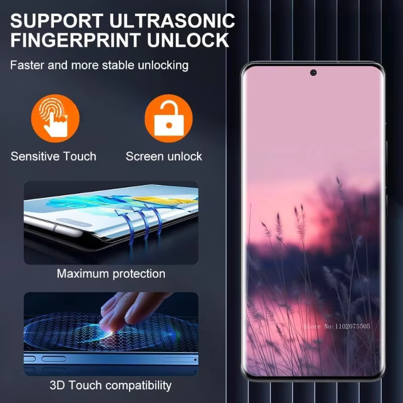 3er-Pack Panzerglas Displayschutz aus gehärtetem Glas für Samsung Galaxy S25 S24 S23 S22 S21 S20 Ultra und Note Serie, transparent - Bild 2