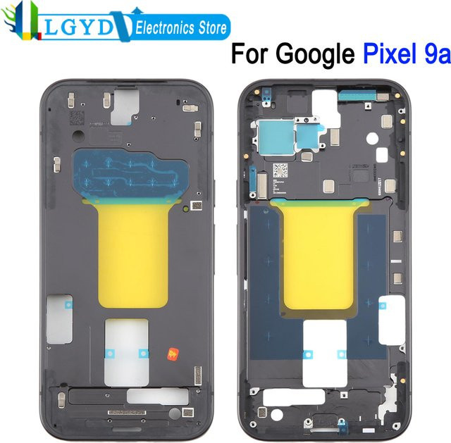 Aluminium-Mittelrahmen für Google Pixel 9a 6,3 Zoll als Ersatzteil für Reparaturen in Schwarz oder Pink - Bild 1