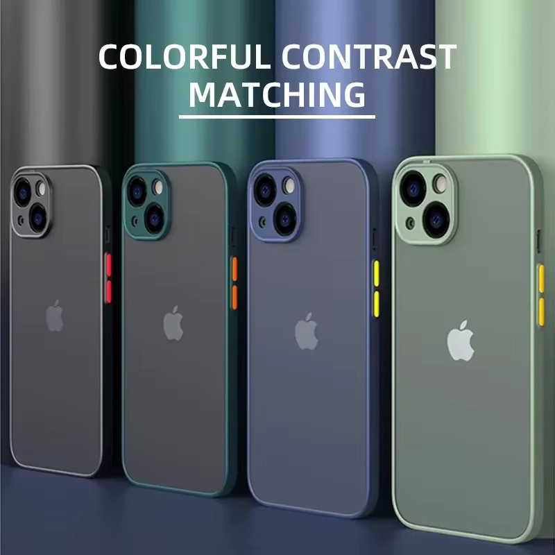 Stoßfeste Silikon Handyhülle in Matt für Apple iPhone 11 12 13 14 15 Pro Max Mini XS XR 7 8 Plus SE in Purple - Bild 6