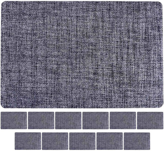 Ritzenhoff & Breker Tischsets Linen in Grau, 12er Set, B: 44 cm, T: 29 cm - Bild 1