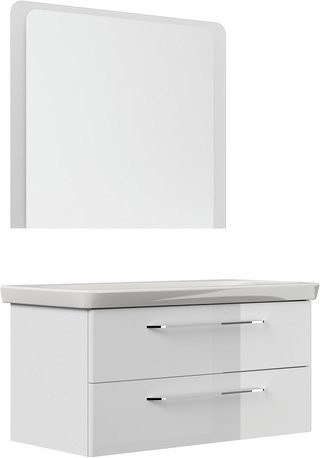 FACKELMANN Waschplatz-Set MILANO in Weiß, Breite: 107,3 cm - Bild 1