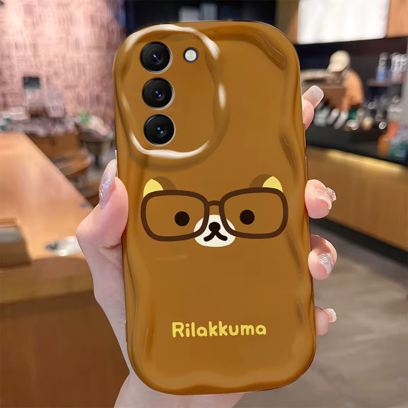 R-Rilakkuma Wave Schutzhülle für Samsung Galaxy S25 S24 S23 S22 S21 S20 Ultra Plus FE A73 A72 A71 A56 A55 A54 A52 A51 5G 4G - Bild 2