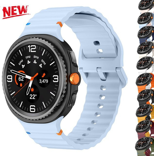 CAOWTAN Uhrenarmband Silikon, Samsung Galaxy Watch 8, 40 mm, 44 mm - Bild 1