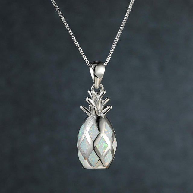 YIRAN Jewelry 5 Halskette Ananas, gray, Damen - Bild 1