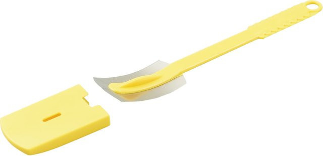 Scaritech Grignette Baguettemesser Gelb mit Schutzkappe aus Edelstahl und Kunststoff, 50 Stück - Bild 1