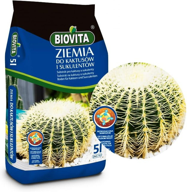 BIOVITA Erdensubstrat für Kakteen und Sukkulenten, 5 l - Bild 1