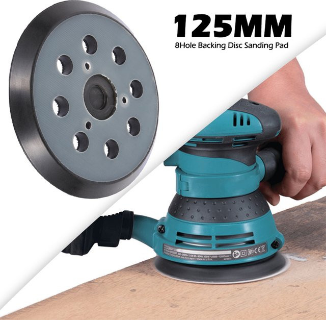 Toorise Universelle 5 Zoll 8-Loch Klett-Schleifplatten als Ersatz-Schleifpads für Elektrische Exzenterschleifer - Bild 1