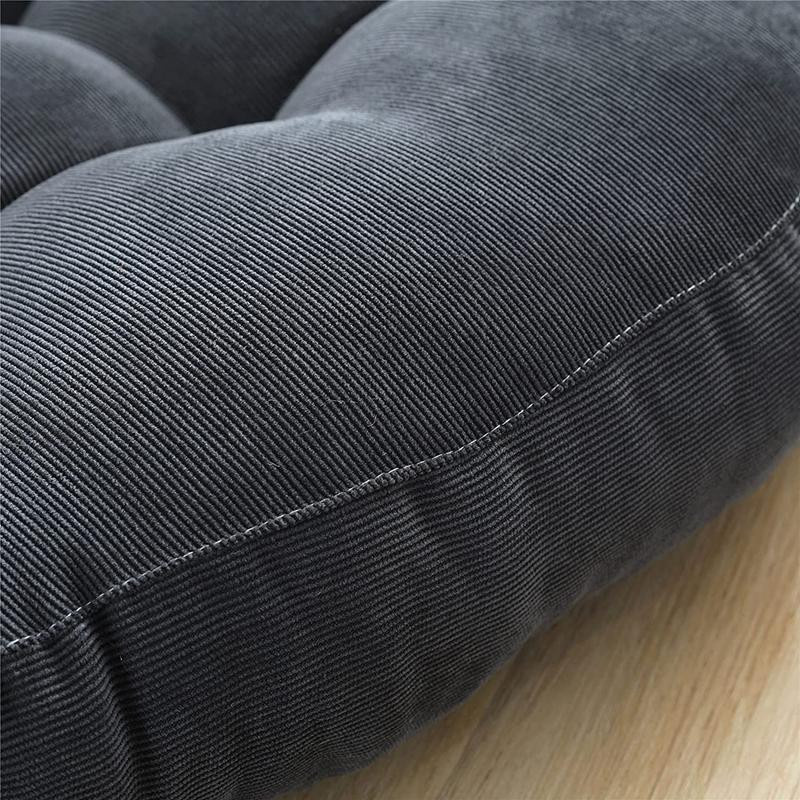 Rundes Tatami Bodensitzkissen für Erwachsene und Kinder, dickes Sitzkissen mit Polystyrol-Füllung, Durchmesser: 55 cm - Bild 1