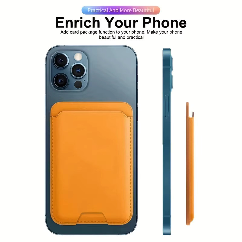 VOUVI Magnetischer PU-Kartenhalter und Brieftasche für iPhone 12 bis iPhone 17 Pro Max in Schwarz oder Grün - Bild 2