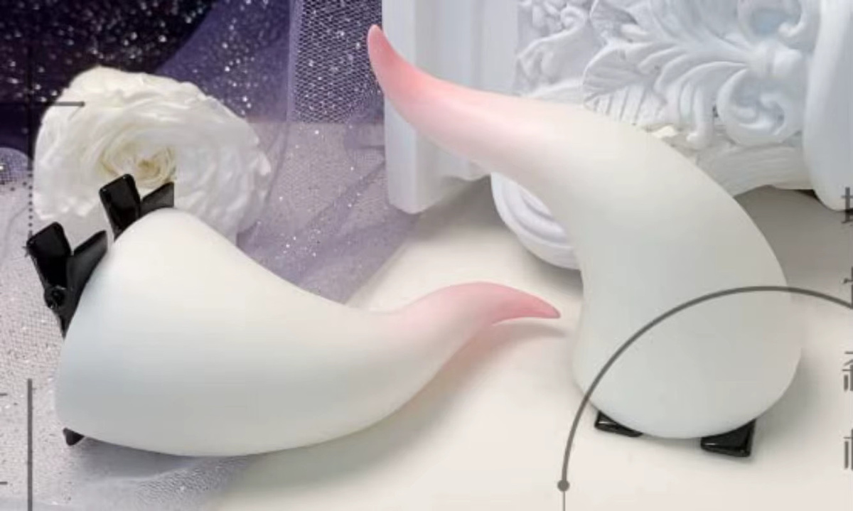 Haarnadel Haar Clips, Teufel Hörner, Geist, Schädel, Schmetterling, Fledermaus - Bild 2