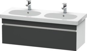 Duravit Waschtischunterschrank DuraStyle, Farbe: Grau/Weiß, B/T/H: 115 x 45,3 x 39,8 cm, wandhängend - Bild 1