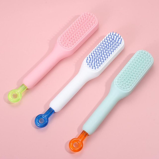 Selbstreinigende Haar bürste, Anti-statisch, Massagefunktion, Unisex - Bild 1