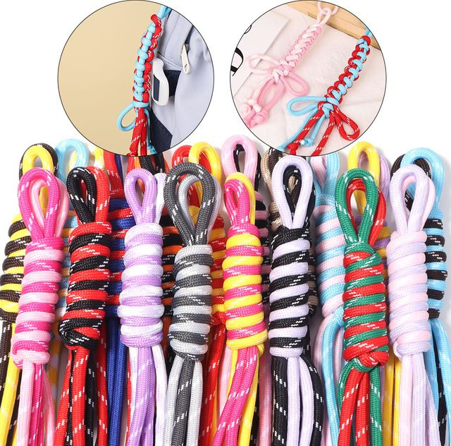 lingsai Schlüsselbänder, geflochten, farbig, Unisex, 4 Stück/Set - Bild 1
