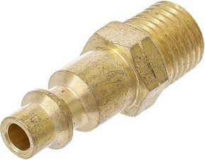 BGS Druckluft-Stecknippel 7056 in Gold mit 6,3 mm (1/4") Außengewinde - Bild 1