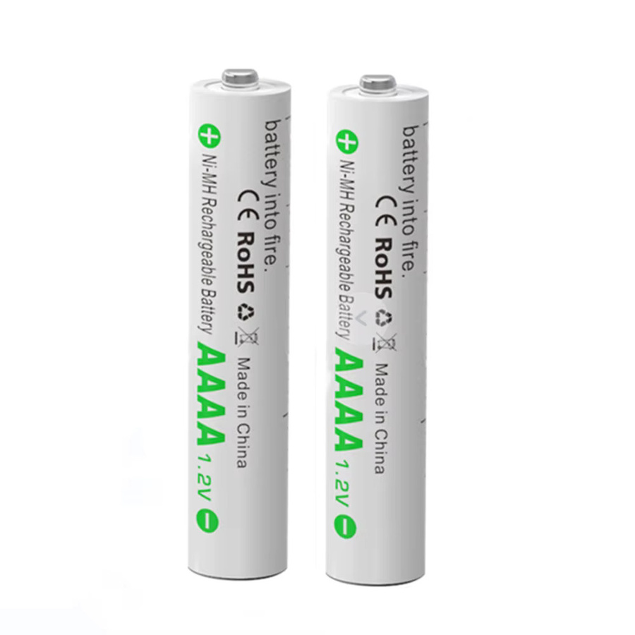 DOUBLEPOW Akku Set mit 2 Stück 1,2 V 400mAh AAAA Ni-MH Akkus und Ladegerät für AA, AAA und AAAA Batterien - Bild 2