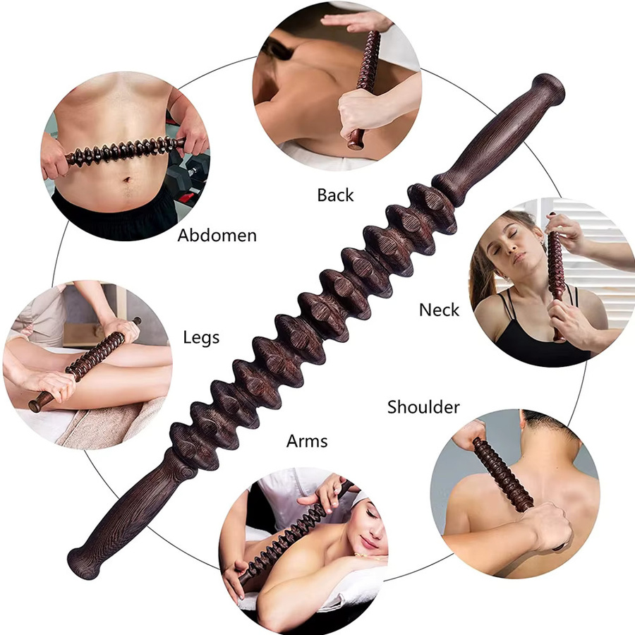 STAWHO Massagegerät aus Holz, Handroller, Unisex - Bild 5